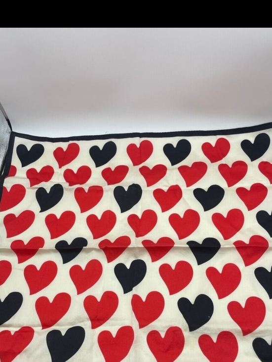 Vivienne Westwood Accessories - Vivienne Westwooc Red and Black Heart Print Scarf/Hanky
